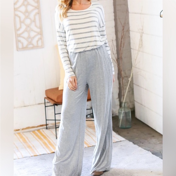 Striped Pant Jumpsuit - Picture 2 of 7